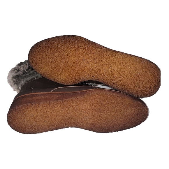 Botkier Winter Leather Lace Up Boots with Faux Fur - Picture 5 of 16